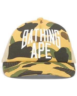 A Bathing Ape 1St Camo Baseball Cap - Metallic