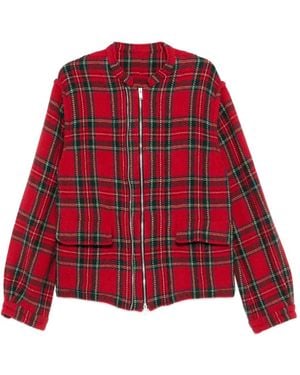 Undercover Plaid Jacket - Red