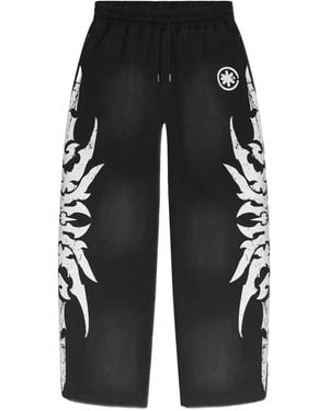 LOSTSHDWS Pantalon À Imprimé Graphique - Black