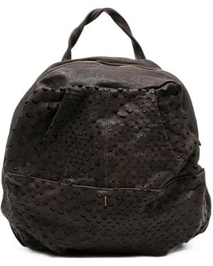 Mialuis Nerina Leather Backpack - Black