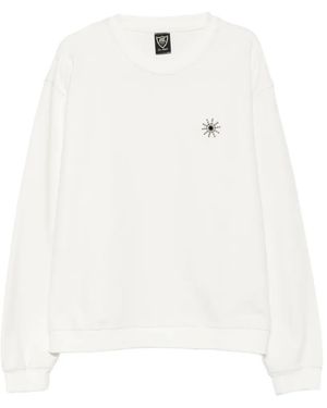 HTC Sun Stud-Embellished Sweatshirt - White