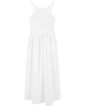 Emporio Armani Cotton Long Dress - White