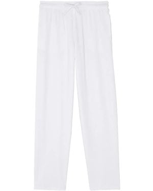 Vilebrequin Terry Drawstring Straight-Leg Trousers - White