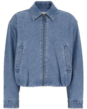 MICHAEL Michael Kors Veste En Jean À Fermeture Zippée - Bleu
