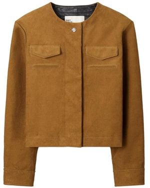 Tory Burch Chaqueta De Pana - Marrón