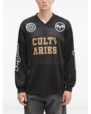 Aries Haut À Empiècements En Résille - Noir