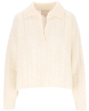 Kujten Enora Cable-Knit Jumper - White