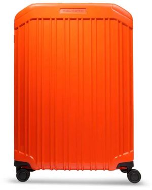 Piquadro Expandable Four-Wheel Suitcase - Orange