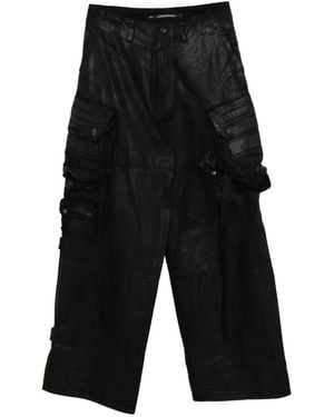 Julius Coated-Finish Cargo Trousers - White