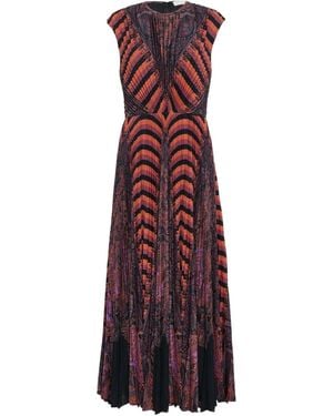 Ulla Johnson Violeta Pleated Sleeveless Midi Dress - Purple