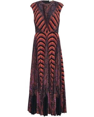 Ulla Johnson Violeta Pleated Sleeveless Midi Dress - Purple