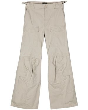 Balenciaga Flared Cargo Trousers - Natural