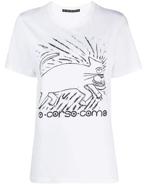 10 Corso Como Camiseta Con Estampado Gráfico - Blanco