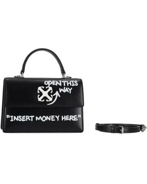 Off-White c/o Virgil Abloh Jitney 1.4 Top Handle Tote Bag - White