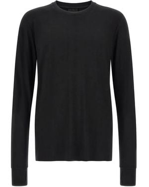 Thom Krom Thumb-Hole-Cuff Cross-Seam T-Shirt - Black