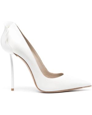 Le Silla 120Mm Petalo Ruffle-Detail Court Shoes - White