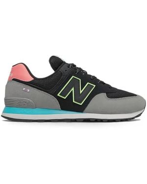 New Balance 574 Panelled Trainers - Green
