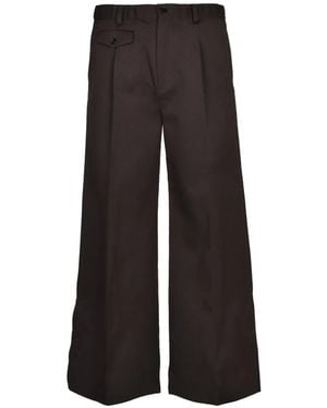 CEDARWOOD Pantalon Évasé À Plis - Black