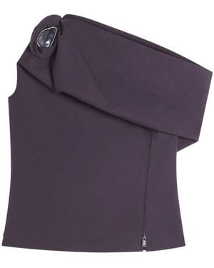 Lanvin Asymmetric Blouse - Purple