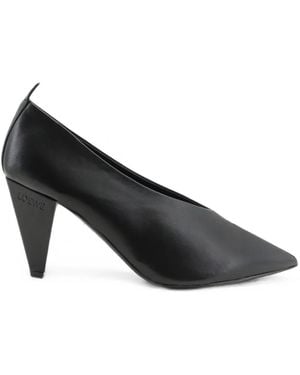 Loewe Origami Cubic Leather Pumps - Black