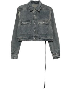 Rick Owens Cropped-Jacke - Grau
