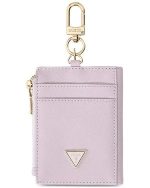 Guess Zip-Around Card Holder - Pink
