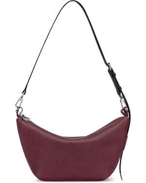 Longchamp Le Slouchy Leather Shoulder Bag - Purple