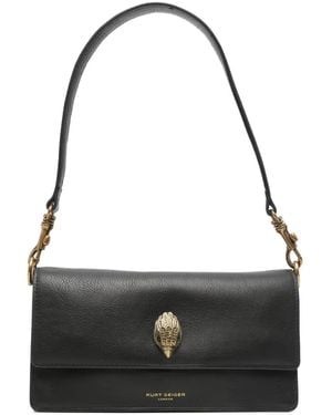 Kurt Geiger Leather Shoulder Bag - Black