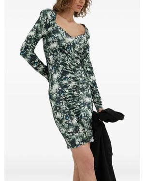 Day Birger et Mikkelsen Ruched Long-Sleeve Dress - Green