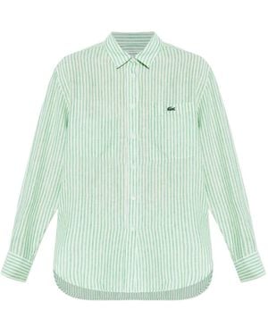 Lacoste ストライプ シャツ - グリーン