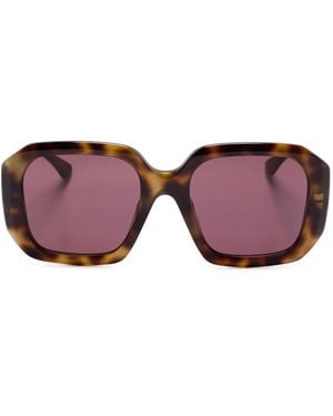 Chloé Sonnenbrille mit Oversized-Gestell - Lila