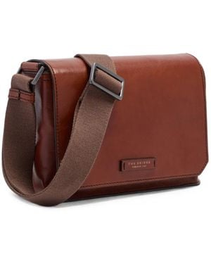 The Bridge Leather Messenger Bag - Brown