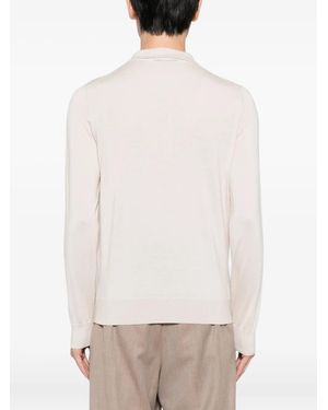 Brioni Knitted Polo Shirt - White