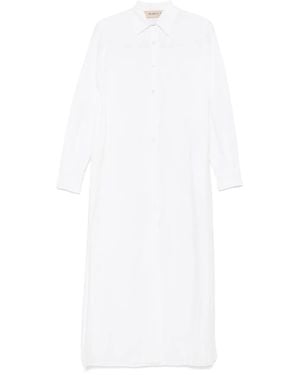 Blanca Vita Maxi-Jurk Met Ceintuur - Wit