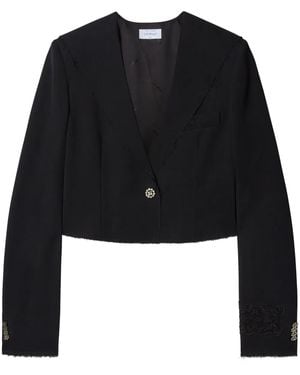 Off-White c/o Virgil Abloh クロップド シングルジャケット - ブラック