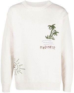 President's Pullover Mit Logo-Print - Weiß