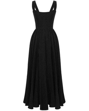 POST MERIDIEM Sequin-Embellished Maxi Dress - Black