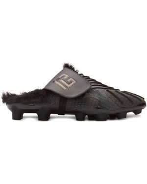 Balmain Half Time Slippers - Black