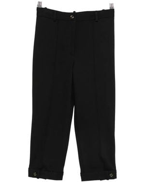 Sandro Pintuck-Detail Trousers - Black