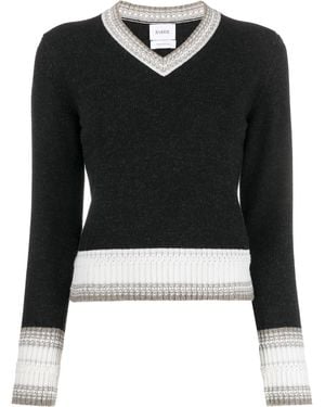 Barrie V-Neck Cashmere Jumper - Black