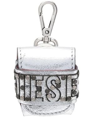 DIESEL Coin-Pocket Keyring - White