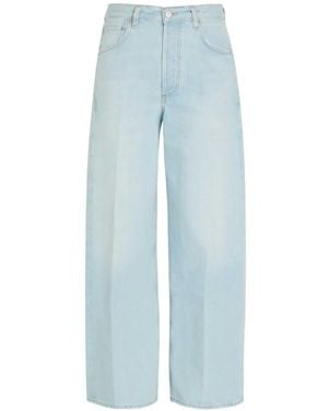 Citizens of Humanity Faded-Effect Wide-Leg Jeans - Blue