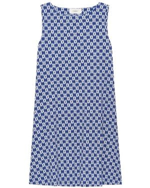Maliparmi Diamond Glow Patterned Mini Dress - Blue
