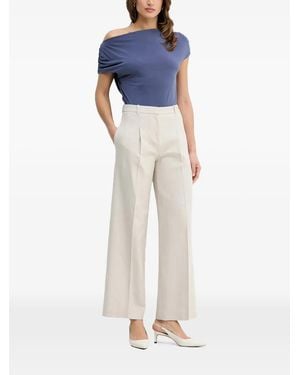 Mos Mosh Off-Shoulder Ruched-Sleeve Top - Blue