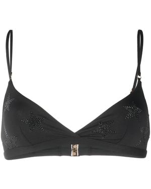 Stella McCartney Bikinitop Met Kristallen - Zwart