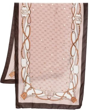 Liu Jo Patterned Scarf - ピンク