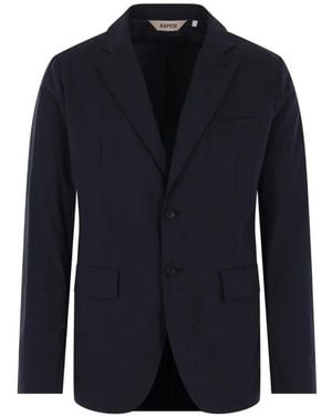 Aspesi Single-Breasted Blazer - Blue