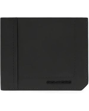 Piquadro Portemonnaie Mit Logo-Schild - Schwarz