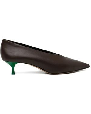 Le Monde Beryl Babouche Court Shoes - Black
