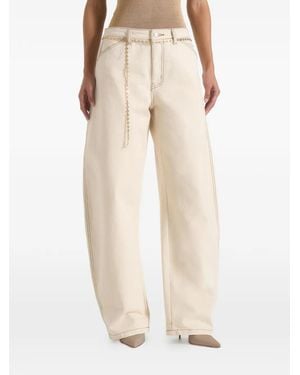 Manière De Voir Jean Enora À Détail De Chaîne Crème - Natural